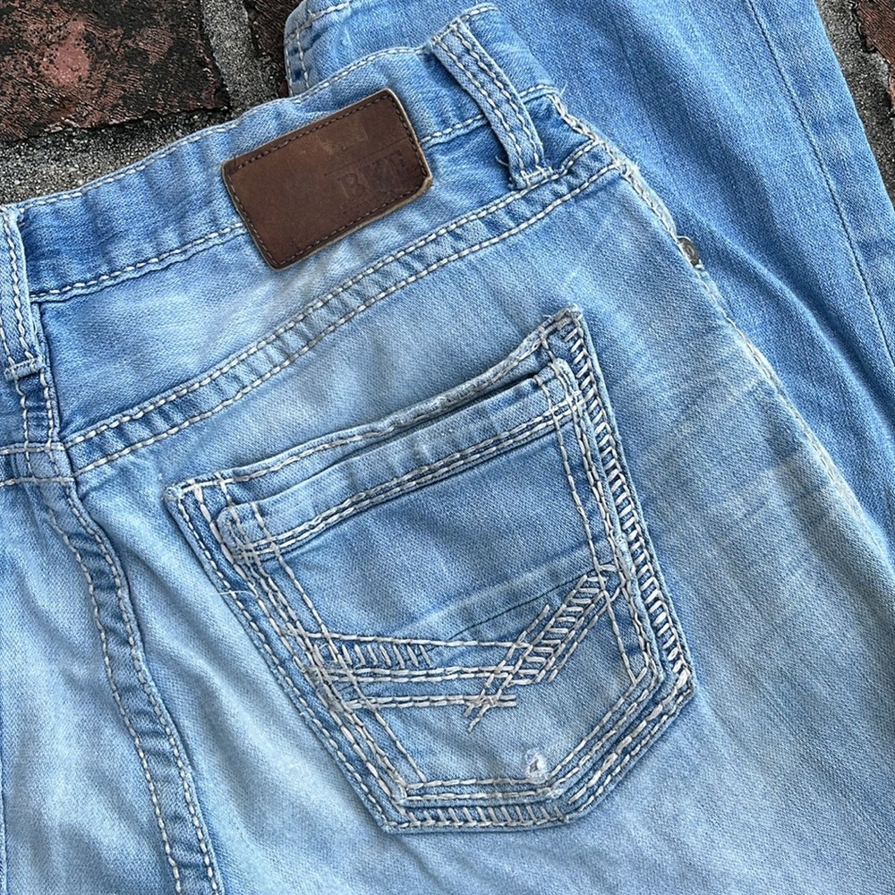 BKE "Jake" destroyed blue jeans size 32 S - Picture 2 of 7